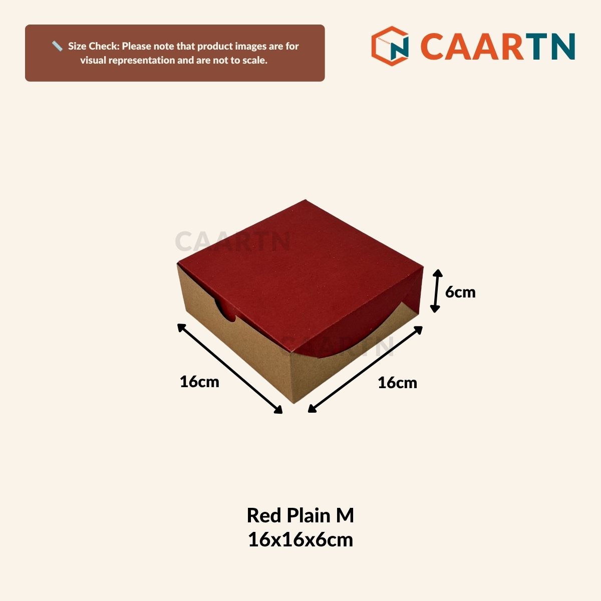 Food-safe Plain Square Box M (2 colours)