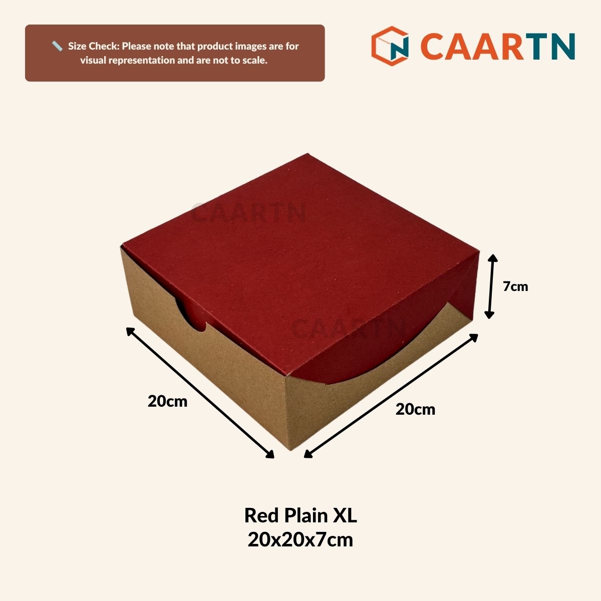Food-safe Plain Square Box XL (2 colours)