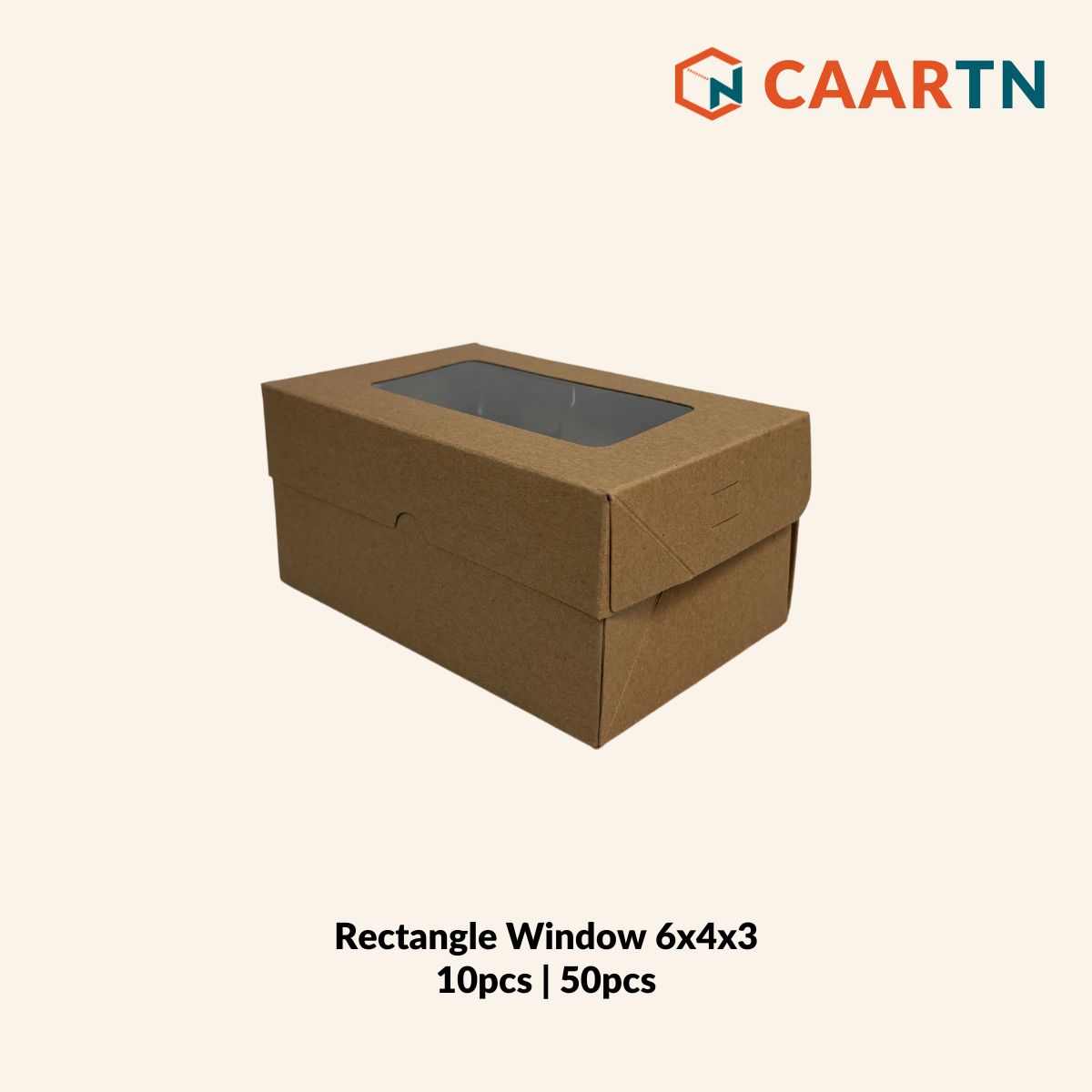 Rectangle Window Box 6" x 4" x 3" (Oil-Proof)