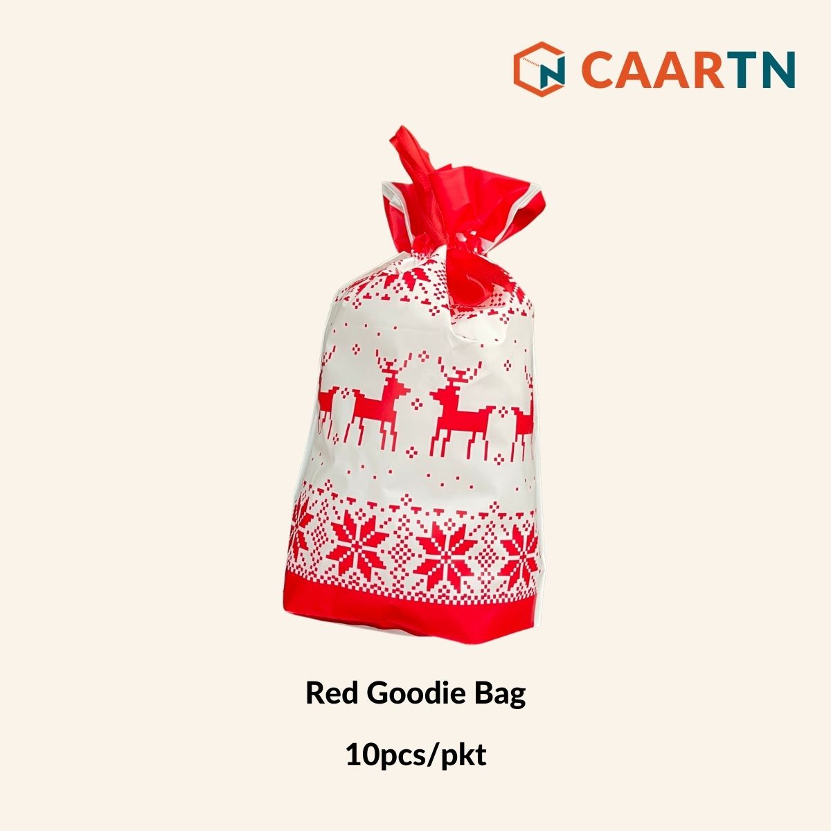 Red Christmas Goodie Bag 10pcs