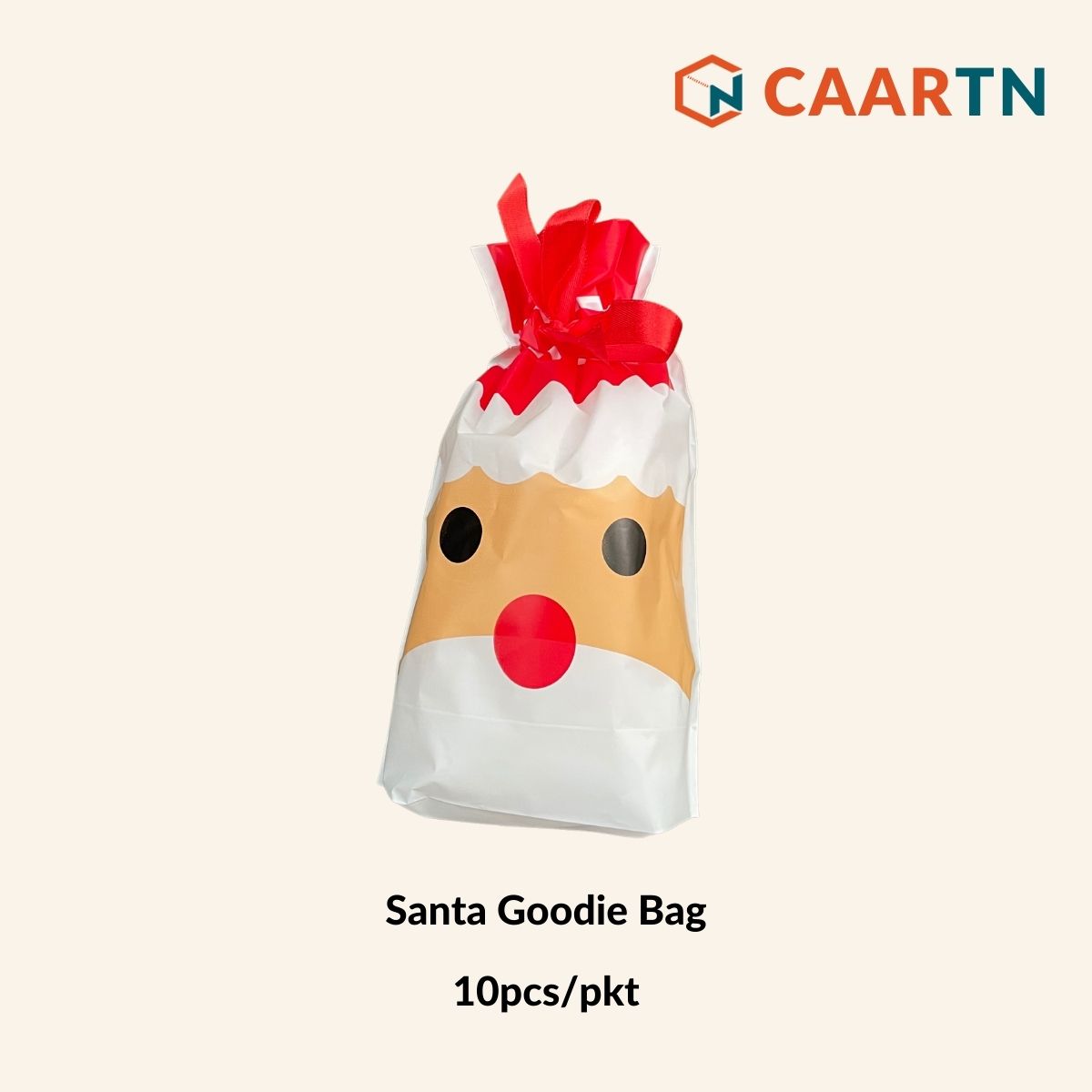 Santa Christmas Goodie Bag - 10pcs