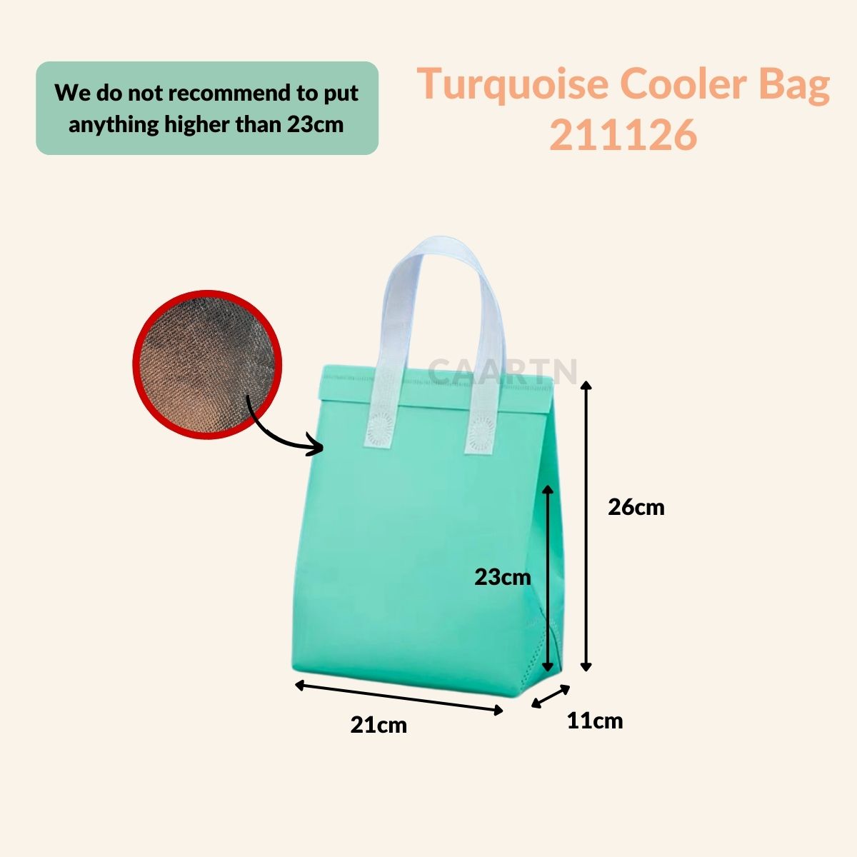 Aluminium Thermal Cooler Bag 211126