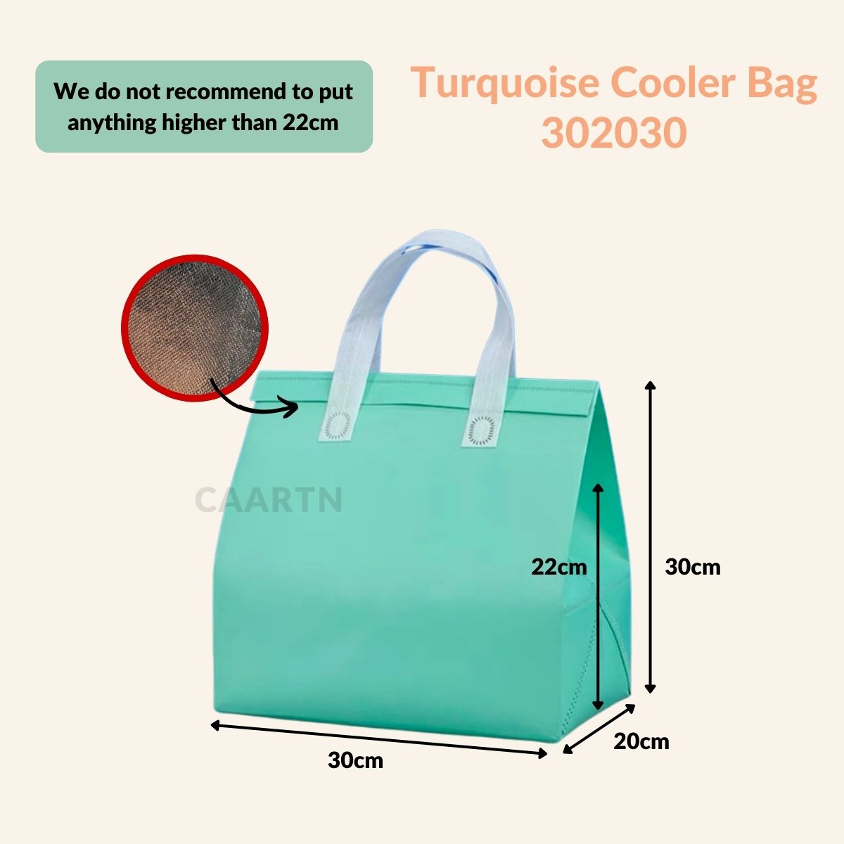 Aluminium Thermal Cooler Bag 302030