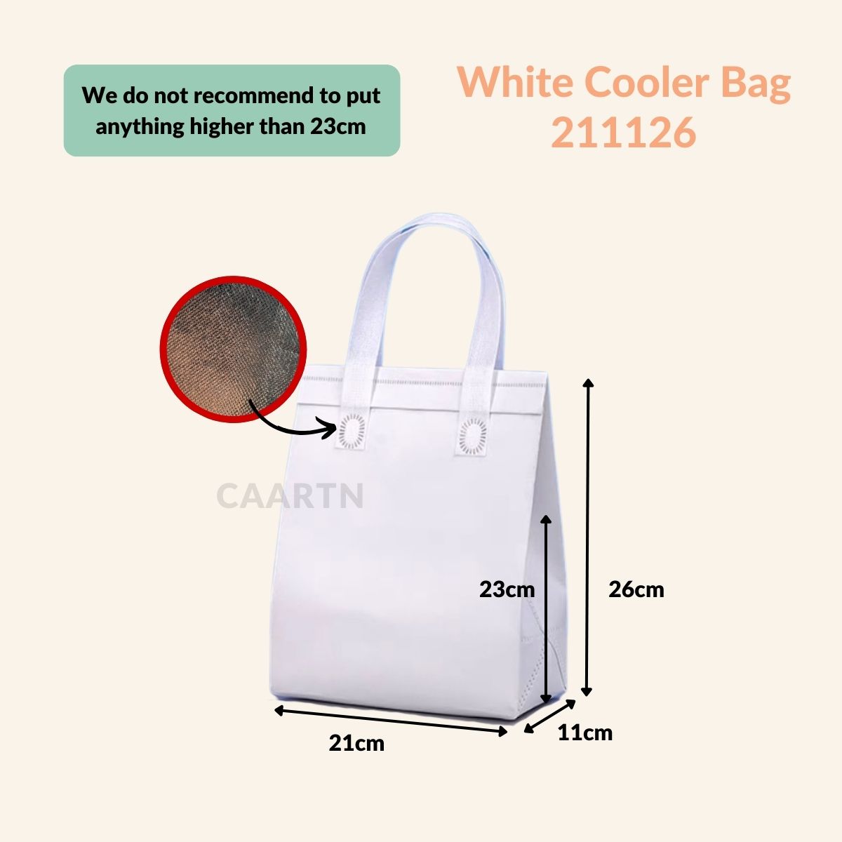 Aluminium Thermal Cooler Bag 211126