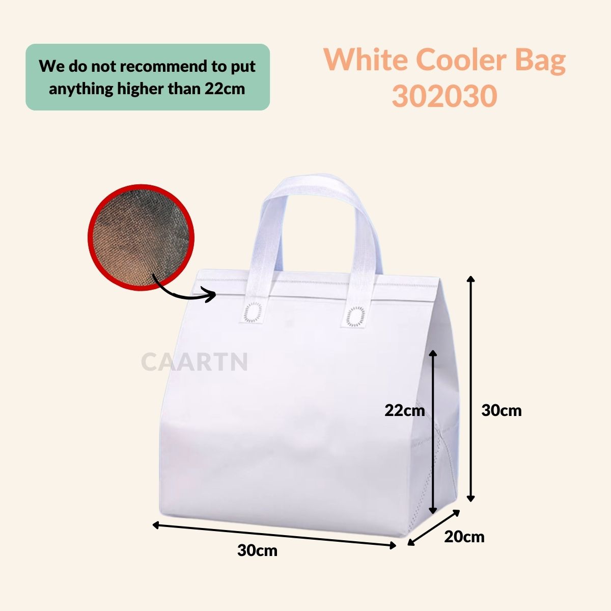Aluminium Thermal Cooler Bag 302030