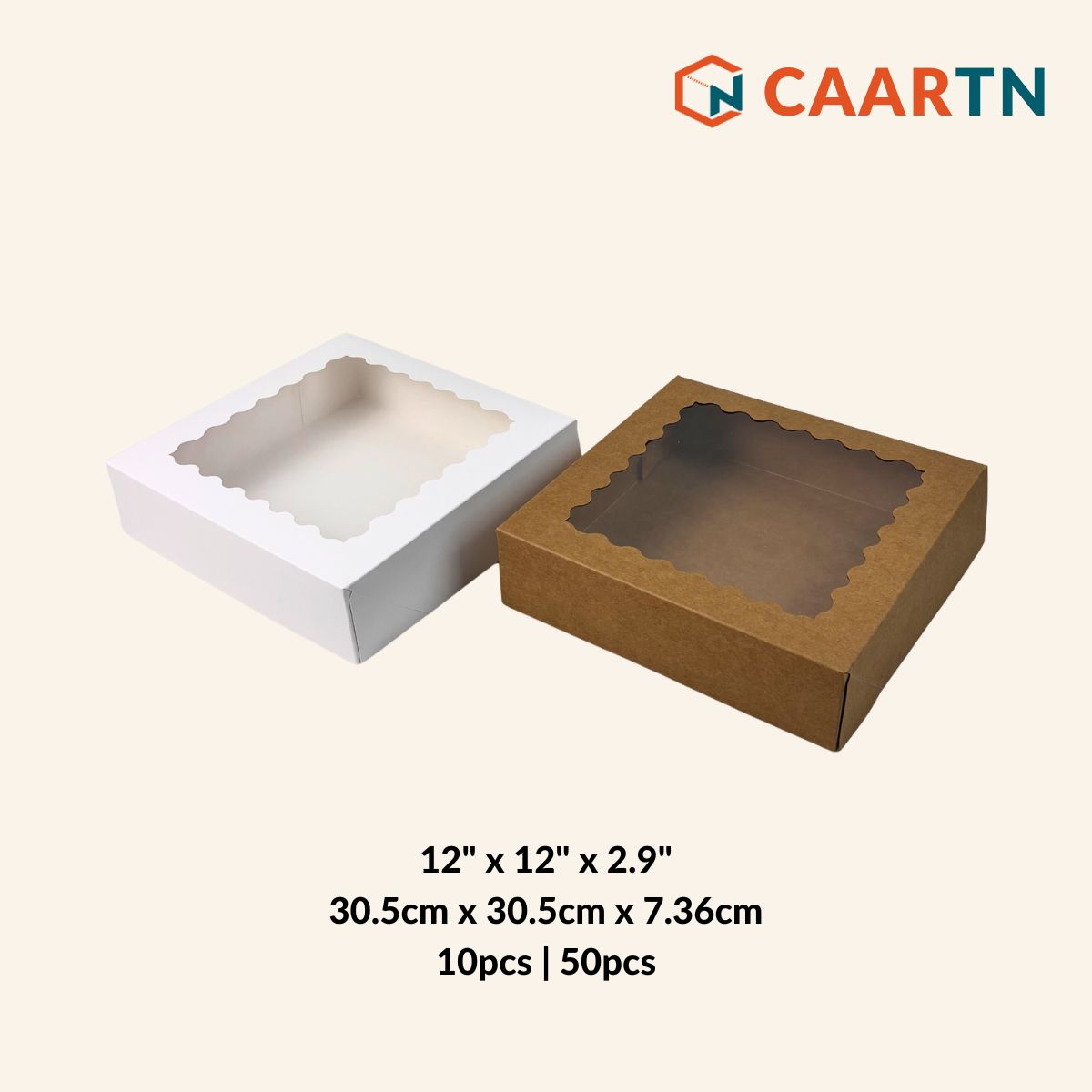 Window Brownie Box 12" x 12" x 2.9"