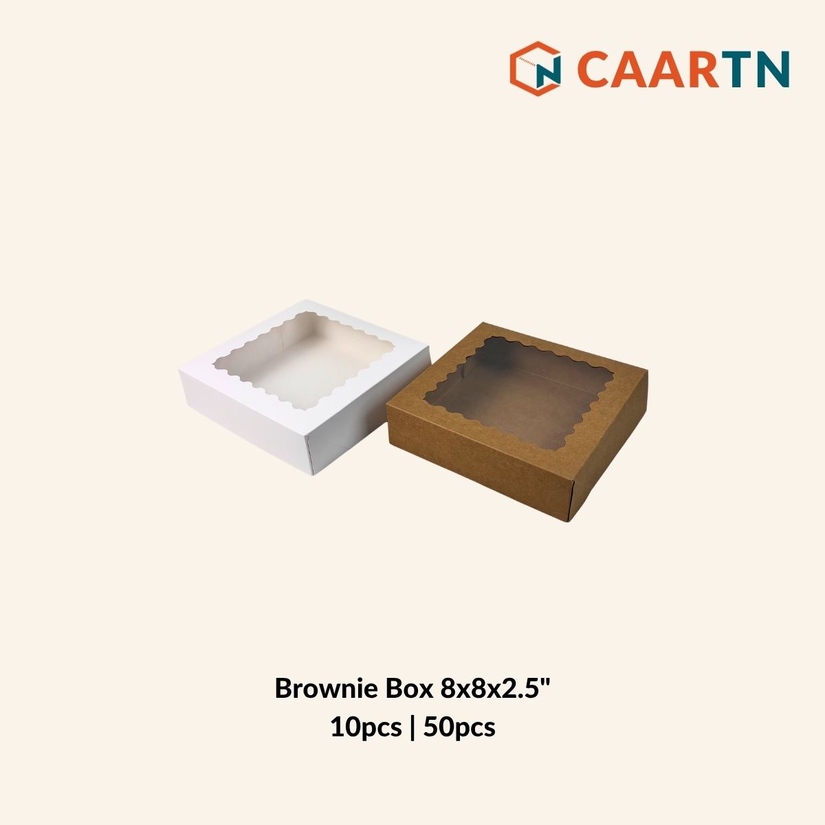 Window Brownie Box 8x8x2.5"