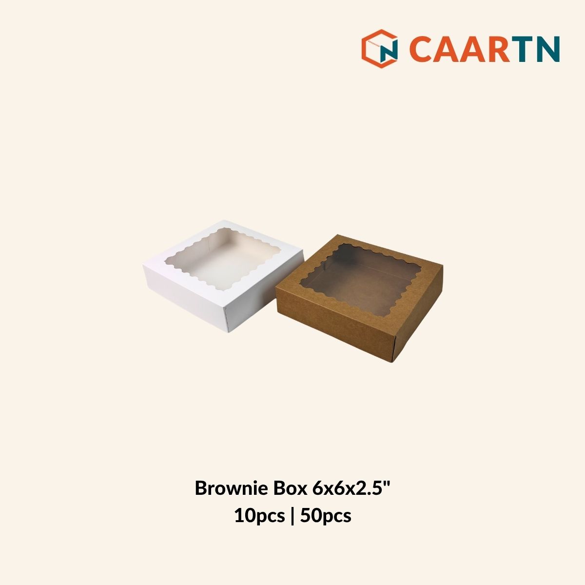 Window Brownie Box 6x6x2.5"