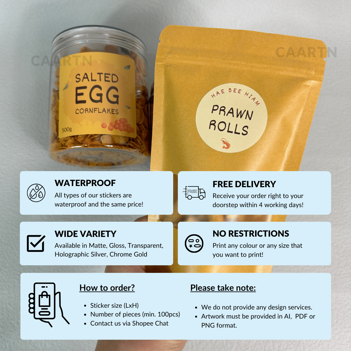 0914 Standing Window Zipper Bag (Matte) - 50pcs | 100pcs