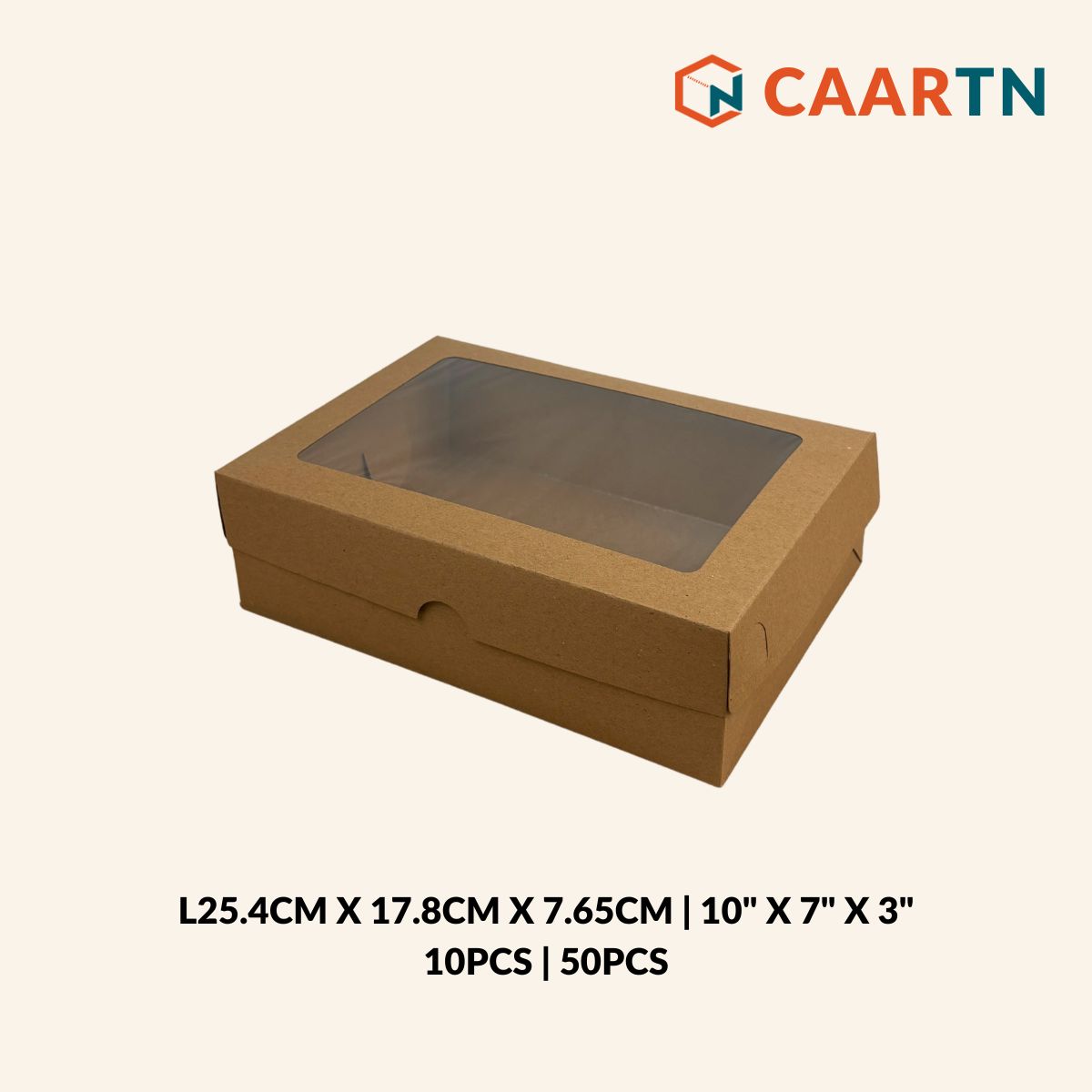 Rectangle Window Box 10" x 7" x 3" (Oil-Proof)