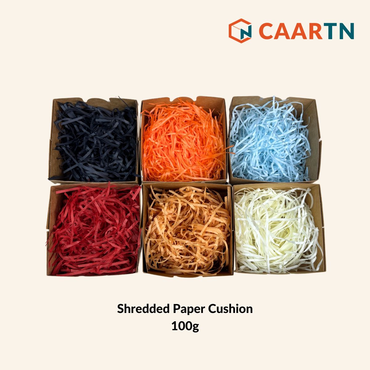 (100g) Shredded Paper Cushion Confetti - 6 colours