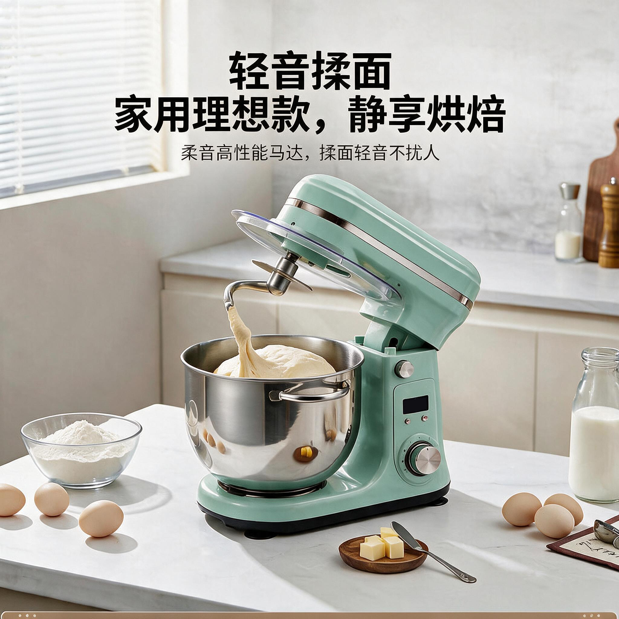 【赠送防尘罩+冰袋 】億貝斯特（EB）低噪6L立式搅拌机（SM-601）
