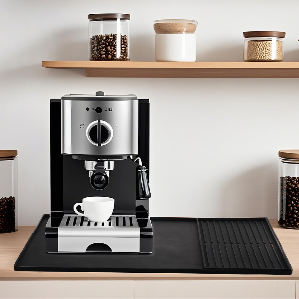  加厚意式咖啡機吧檯矽膠墊收納墊瀝水墊咖啡機桌墊