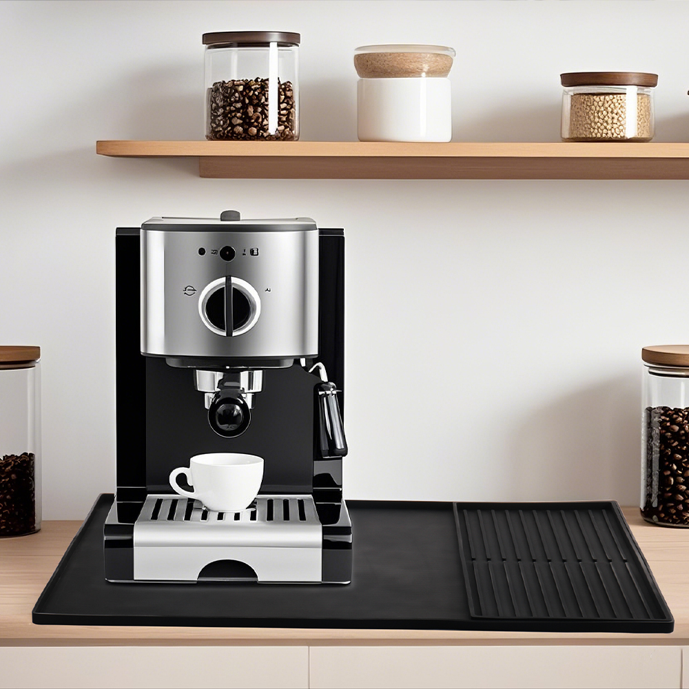  加厚意式咖啡機吧檯矽膠墊收納墊瀝水墊咖啡機桌墊