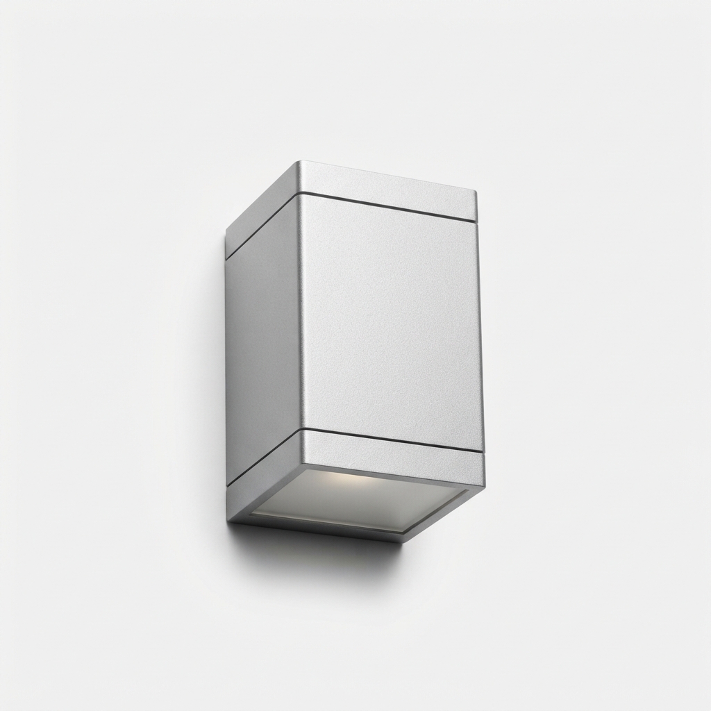 Minimal outdoor LED wall lamp with neutral white light