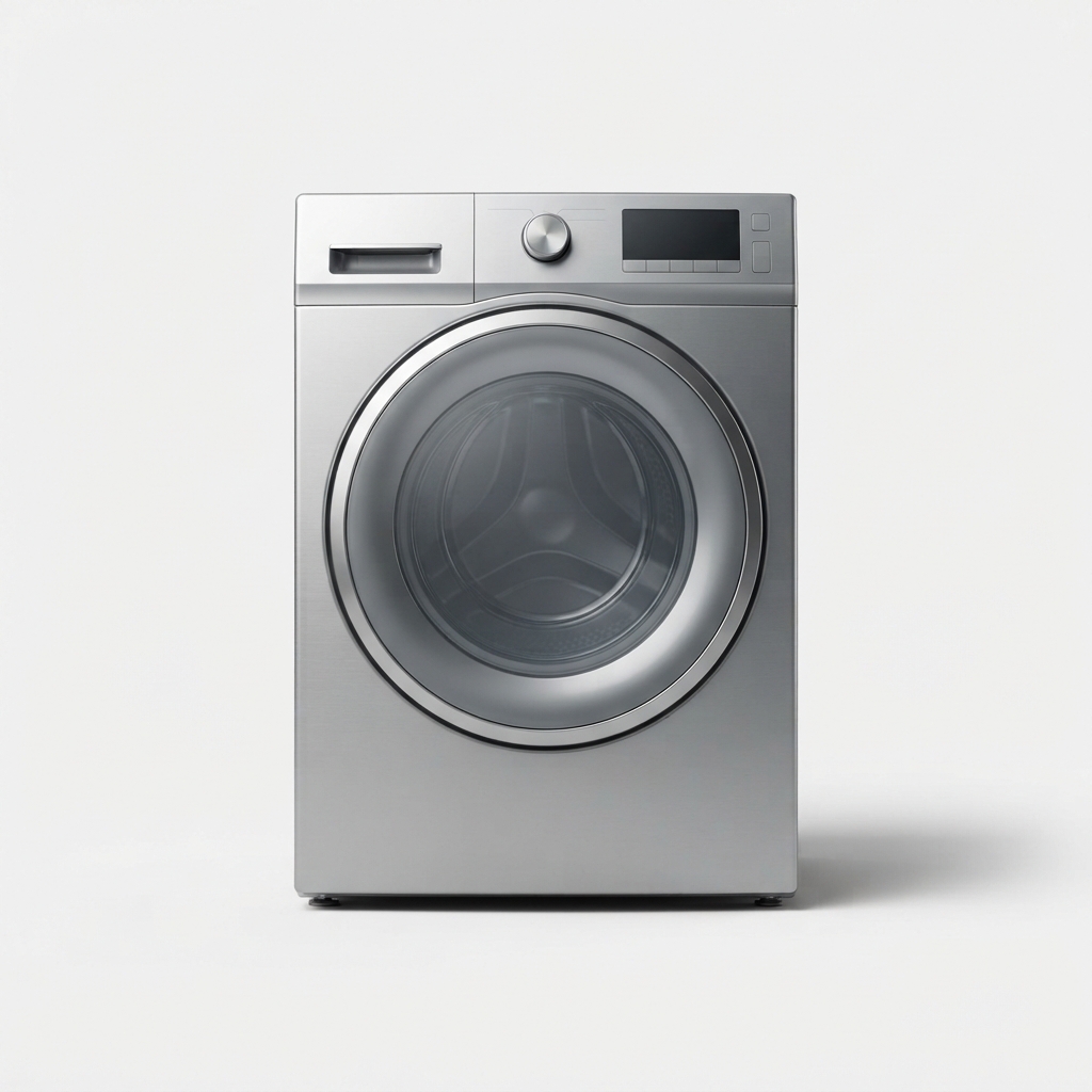 Front-load washer dryer combo front view