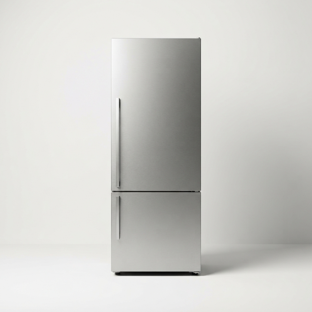 Classic top-freezer refrigerator front view