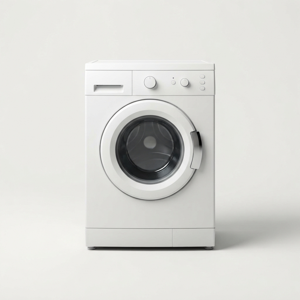 Front-load washing machine front view