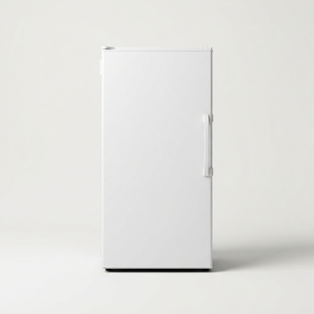 Compact chest freezer front view