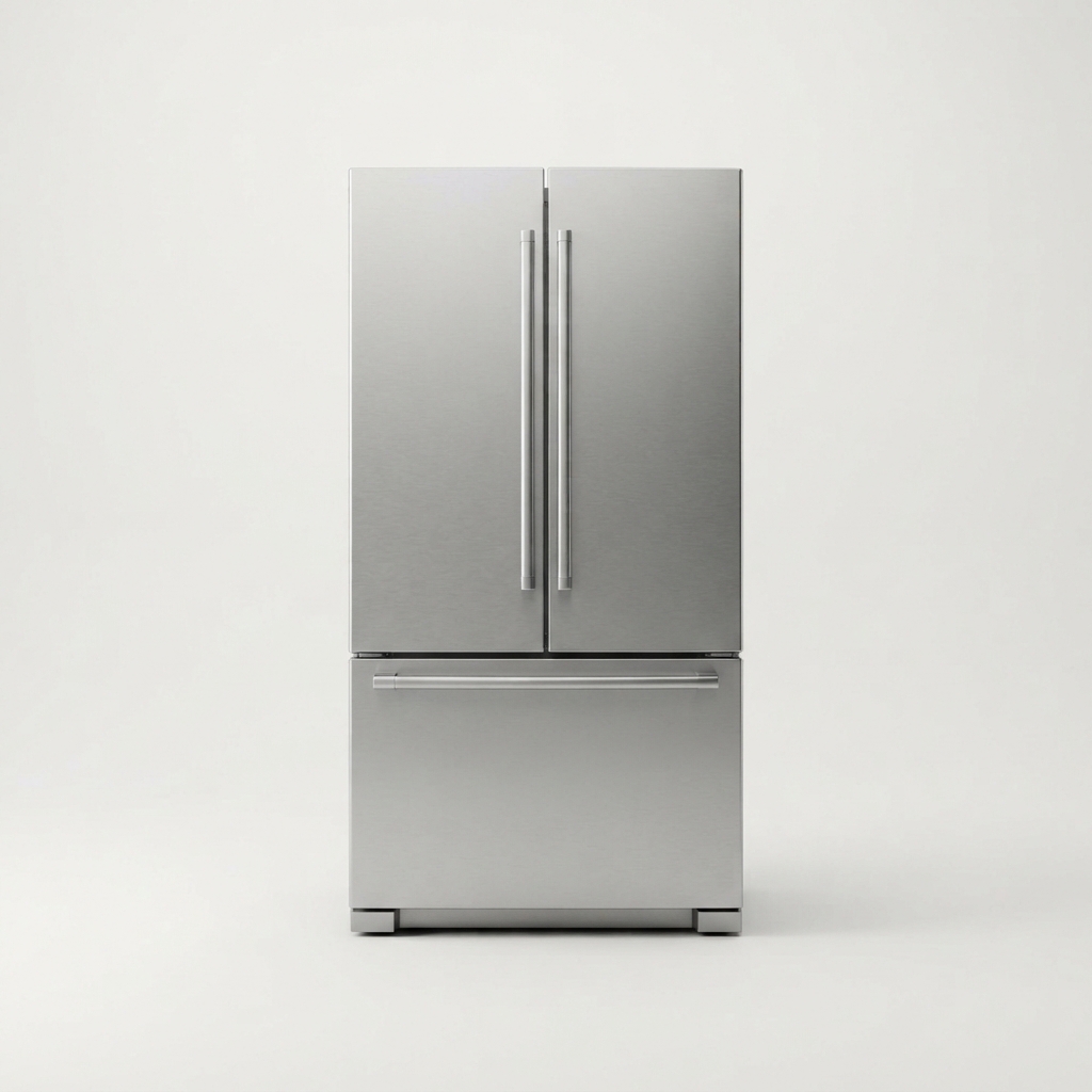 French door refrigerator front view