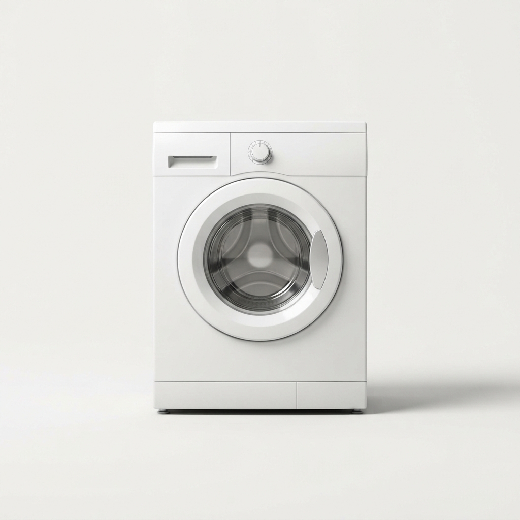 Front-load washing machine with glass door