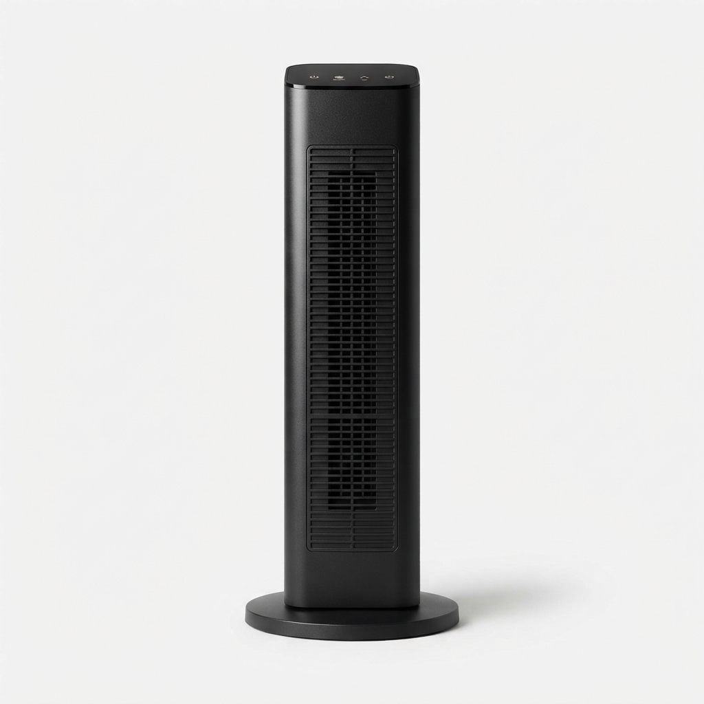 Oscillating tower space heater for home use
