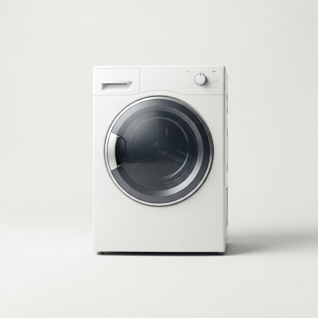 Front-load electric dryer for home laundry
