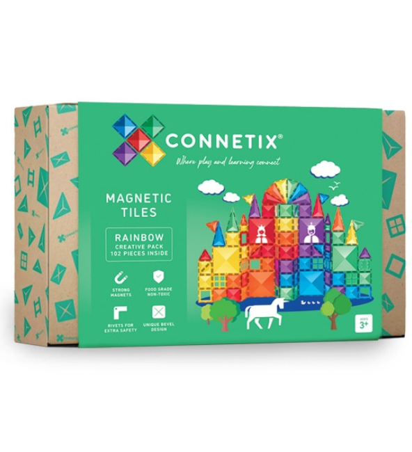Connetix Tiles 102pc Rainbow Creative Pack *NEW*