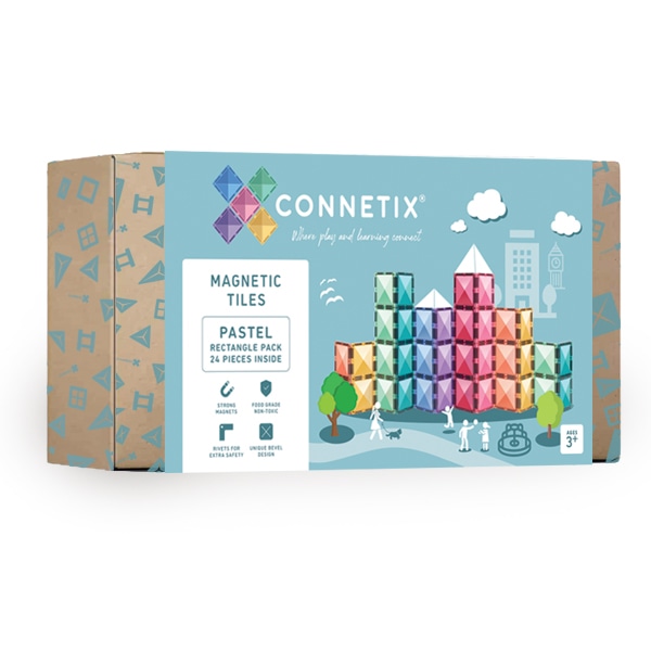 Connetix 24pc Pastel Rectangle Pack