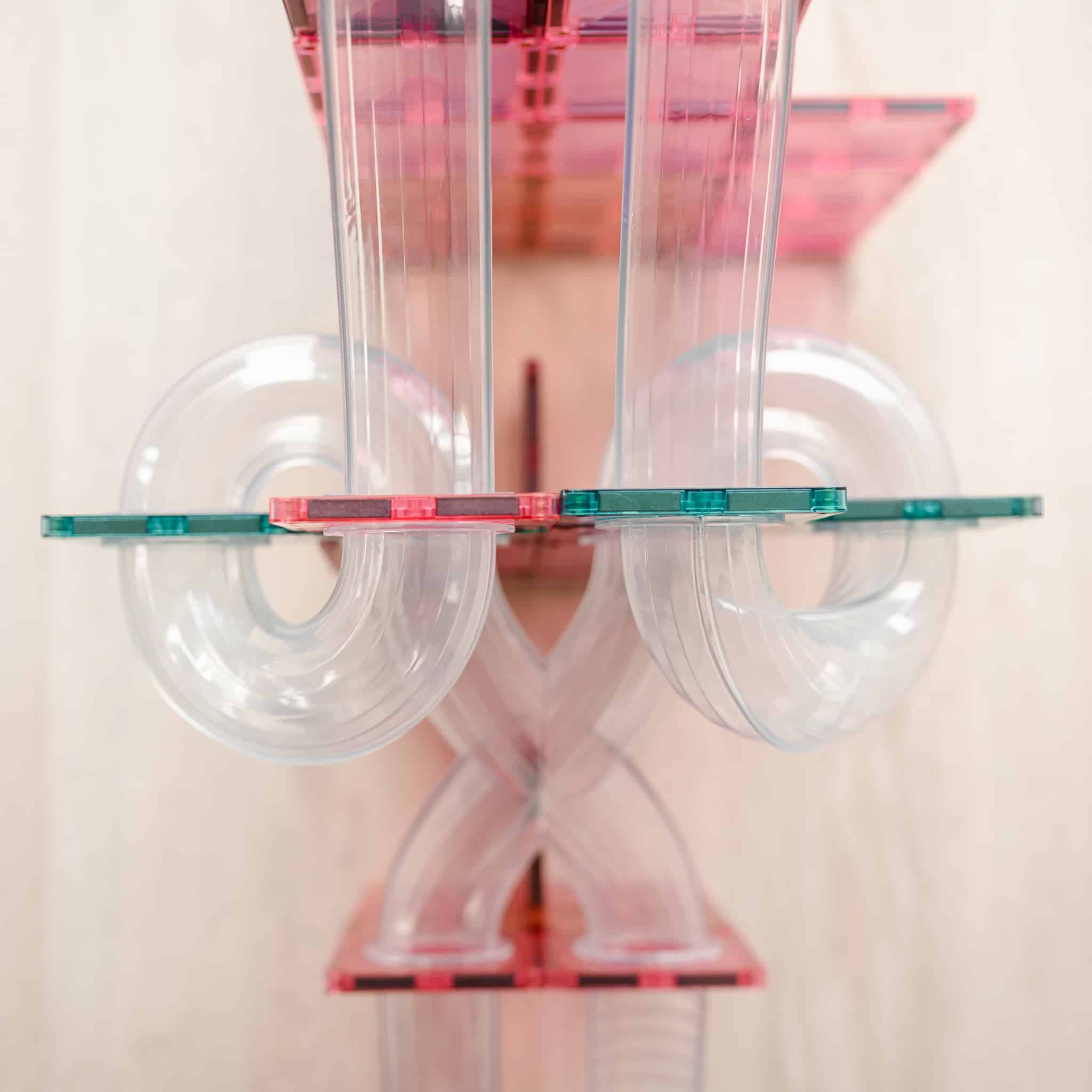 80pc Pastel Ball Run Expansion Connetix Tile for Open Ended Play