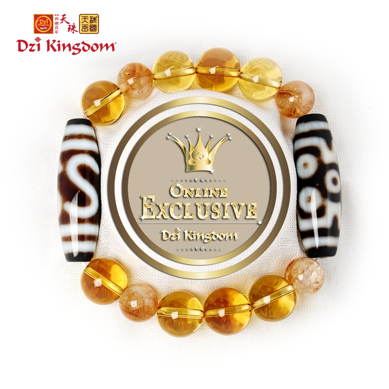 【LIMITED】 Dzi Kingdom Prosperity Wealth Powerful Dzi Combo Bracelet 横财就手 超级双珠组合手链