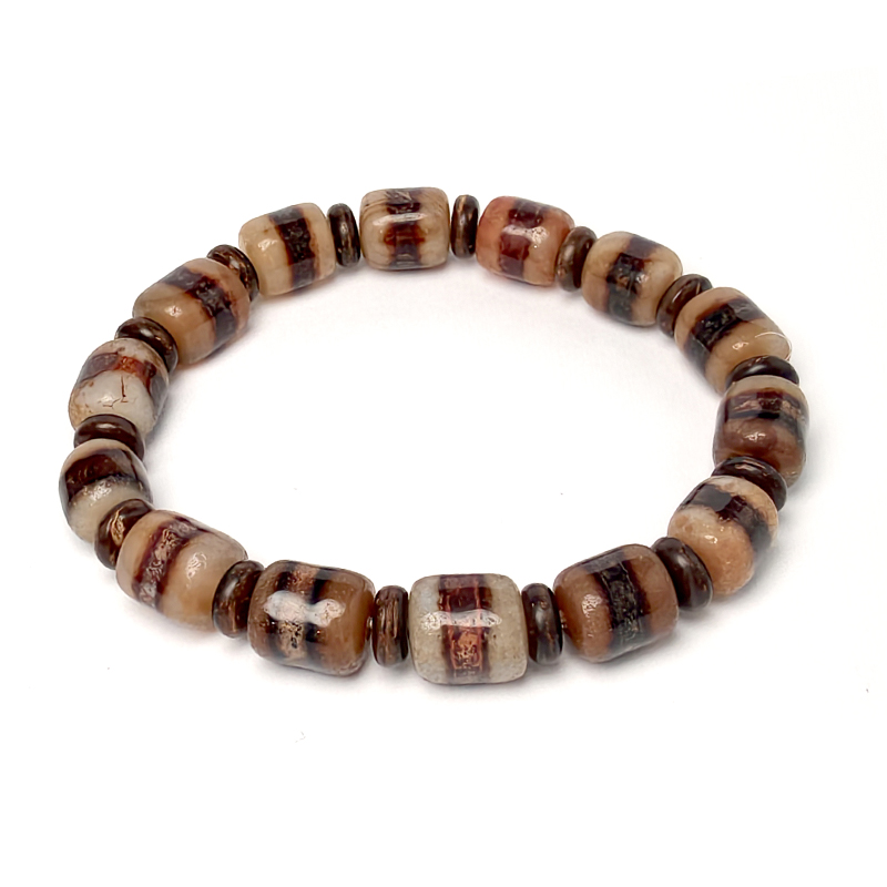 Striped Dzi Bracelet