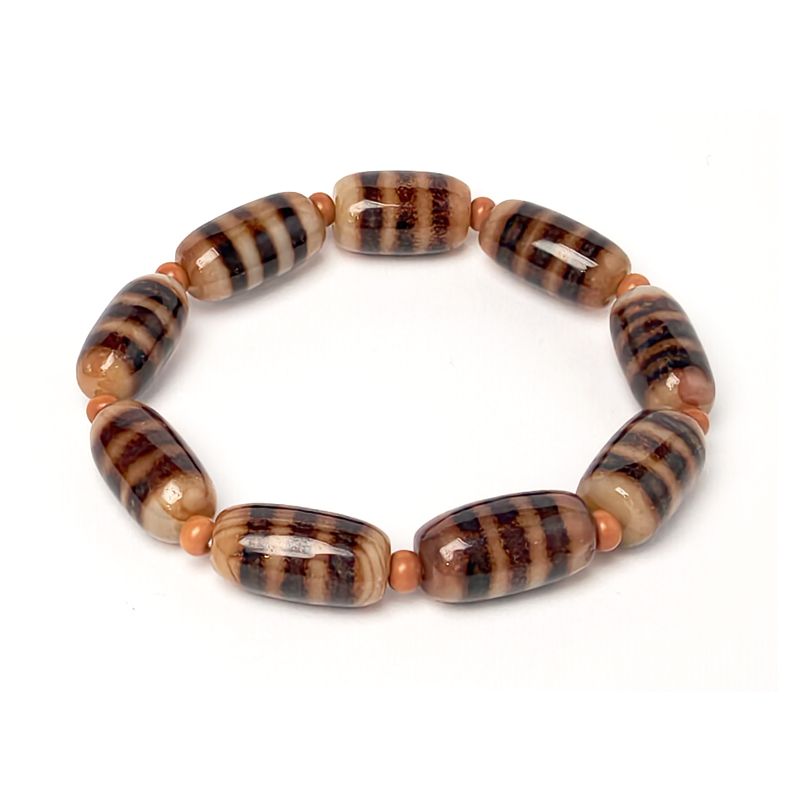 Striped Dzi Bracelet