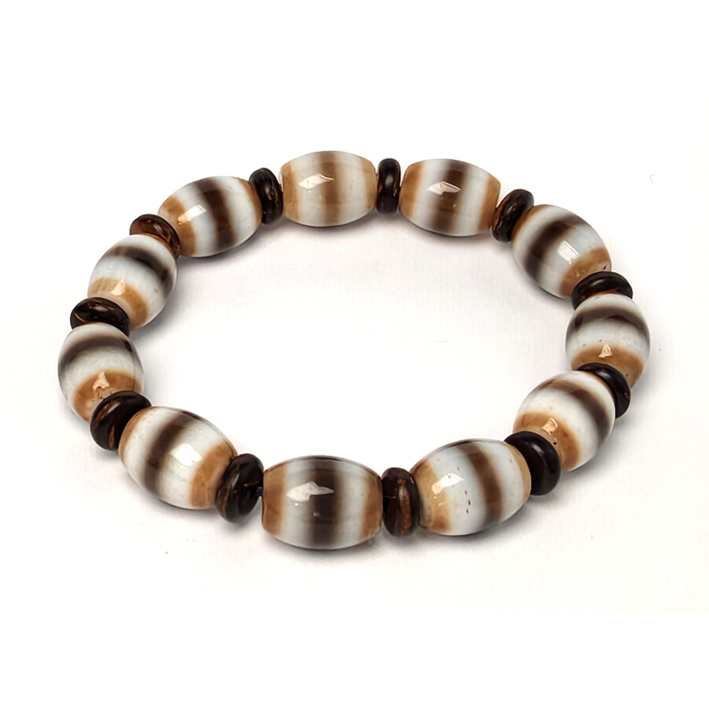 Striped Dzi Bracelet