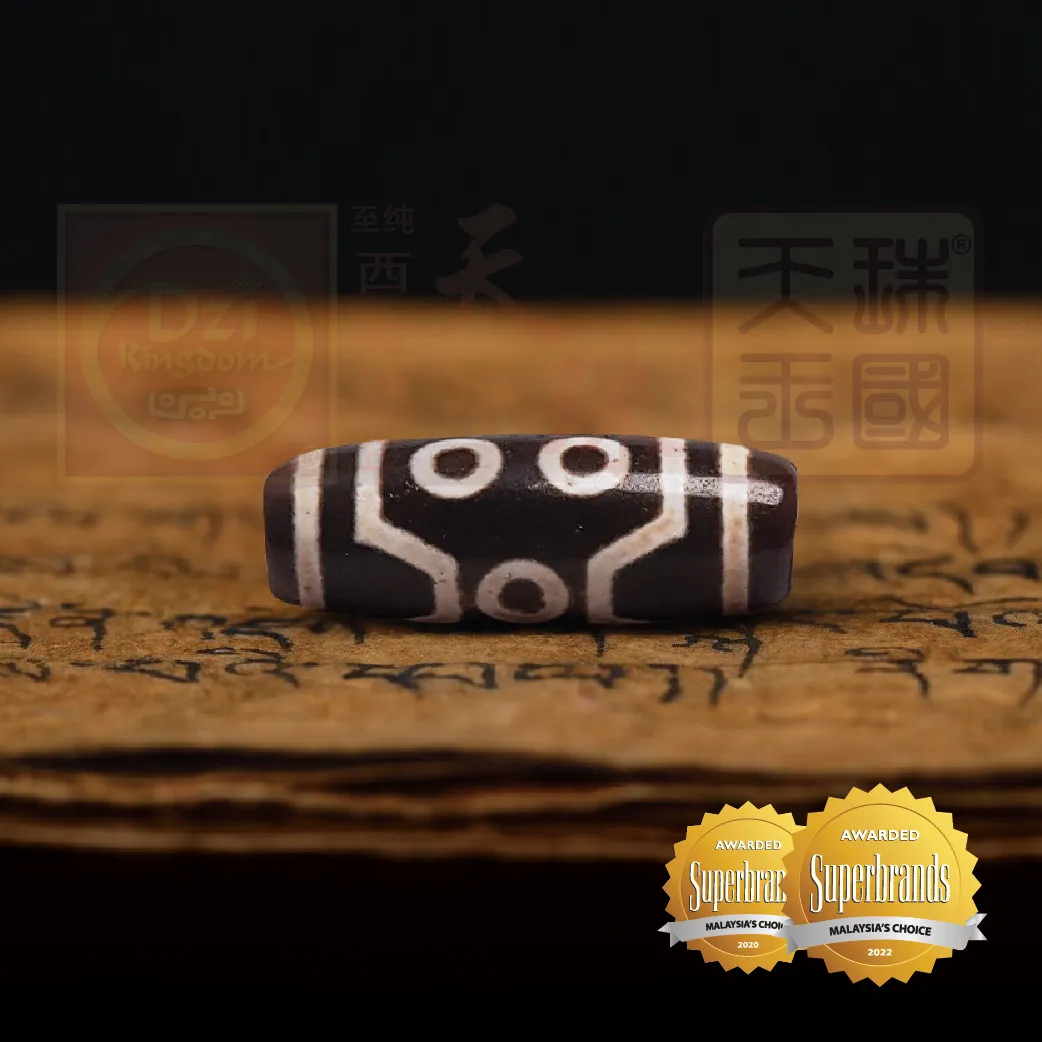 728　天珠　蛇 　大黒天　dzibeads　2個セット　！ Dru Whitefeather Q red 赤蛇皮&コンチョ大小交互｜アメリカン