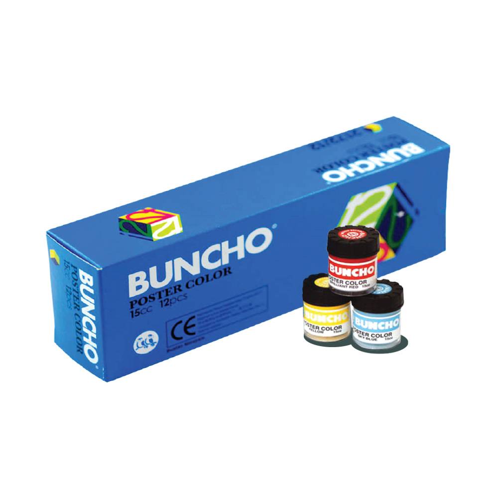 Buncho Poster Colour 15cc 12 Colours