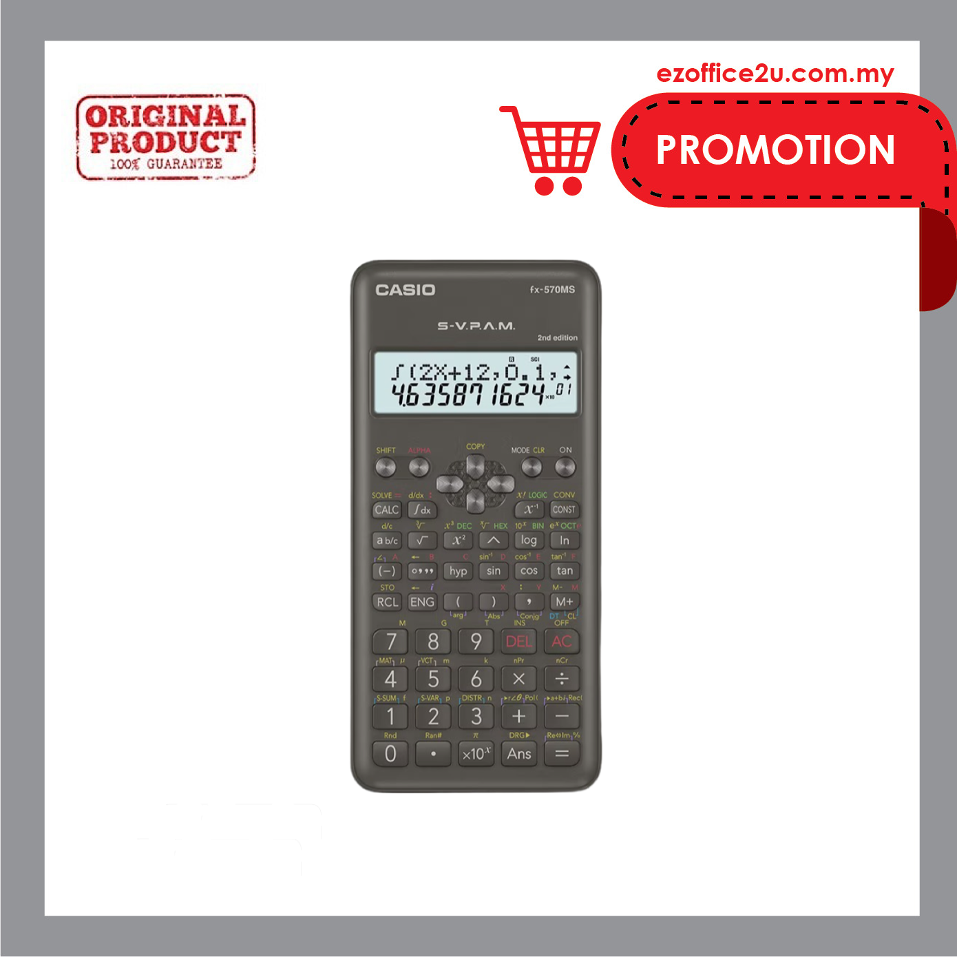 Casio FX-570MS-2nd Edition Standard Scientific Calculator