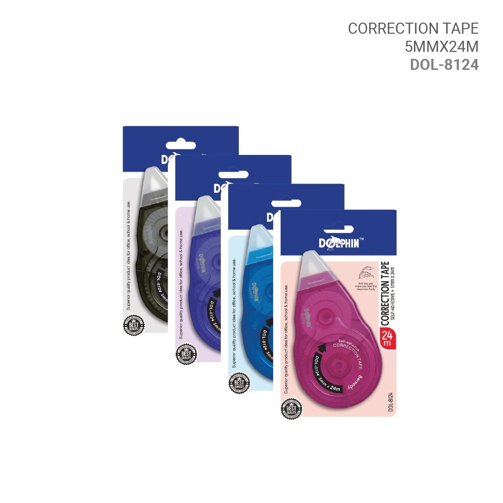 Dolphin DOL-8124 Correction Tape 5mm x 24m