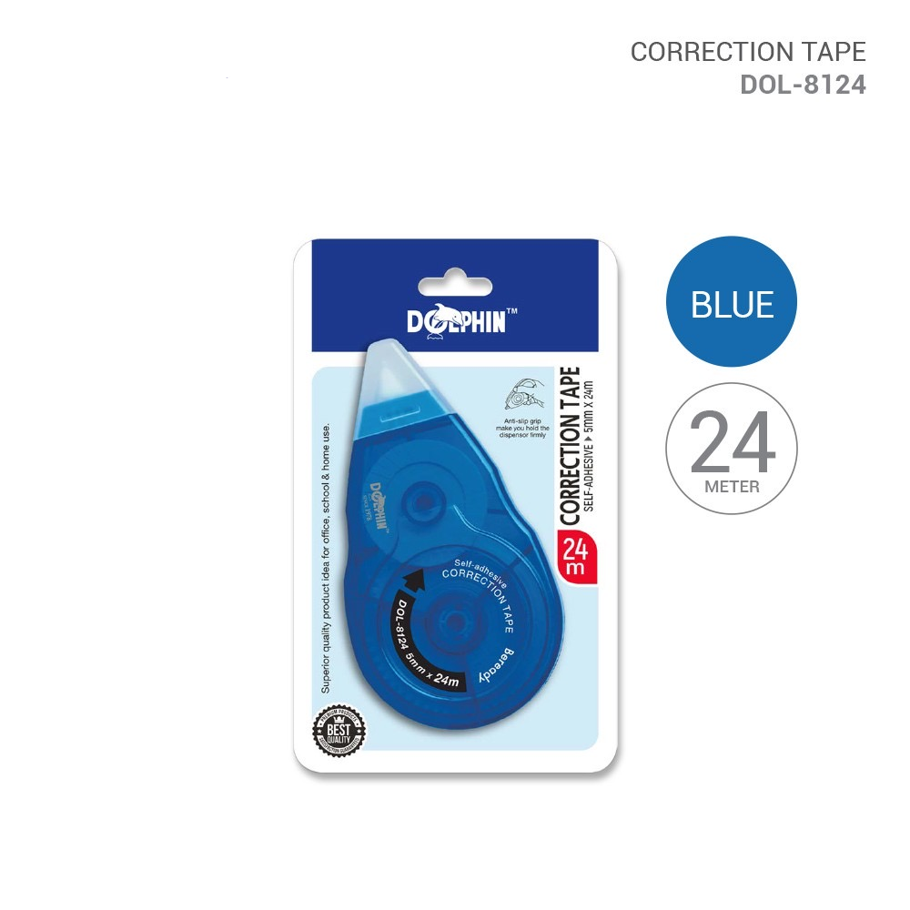 Dolphin DOL-8124 Correction Tape 5mm x 24m