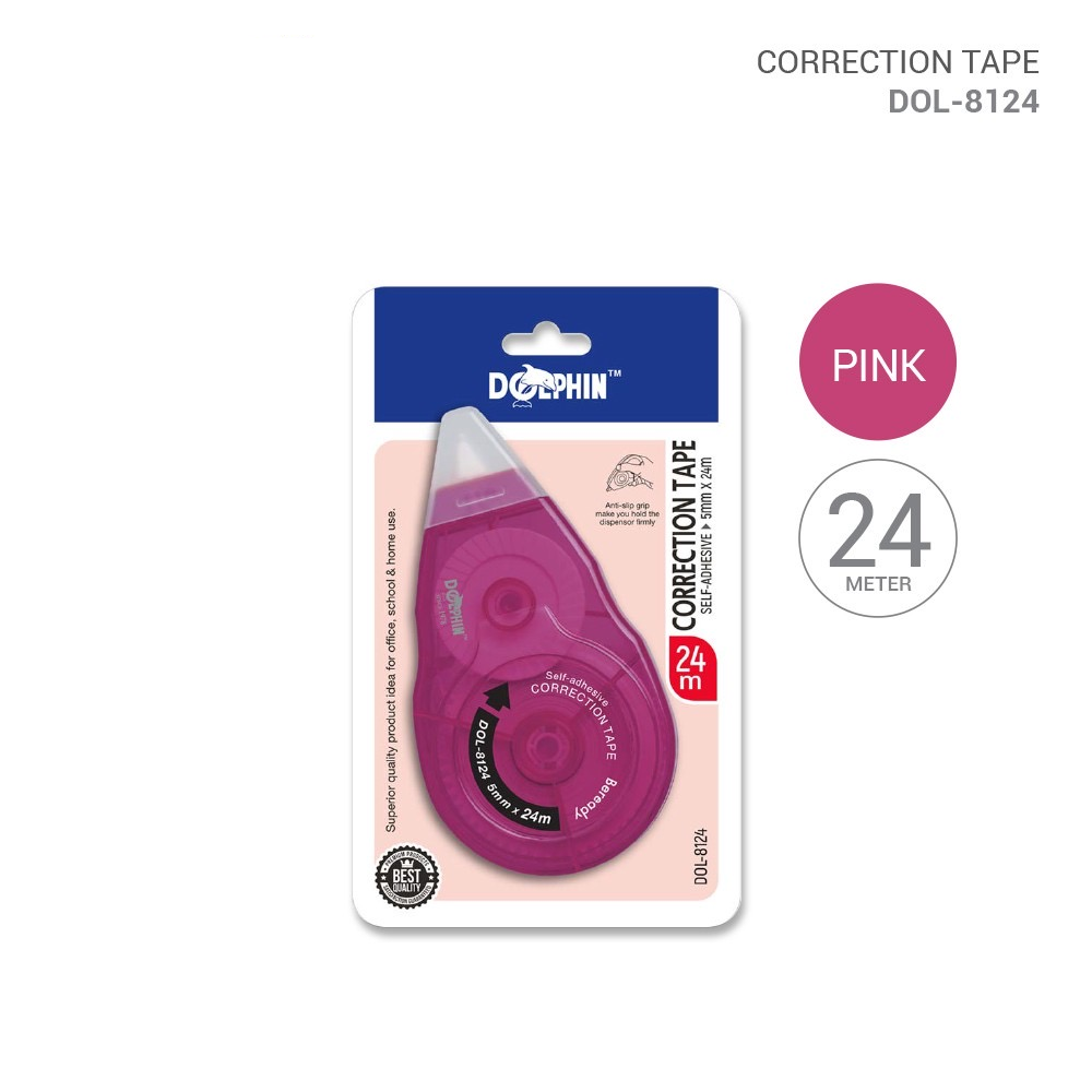Dolphin DOL-8124 Correction Tape 5mm x 24m