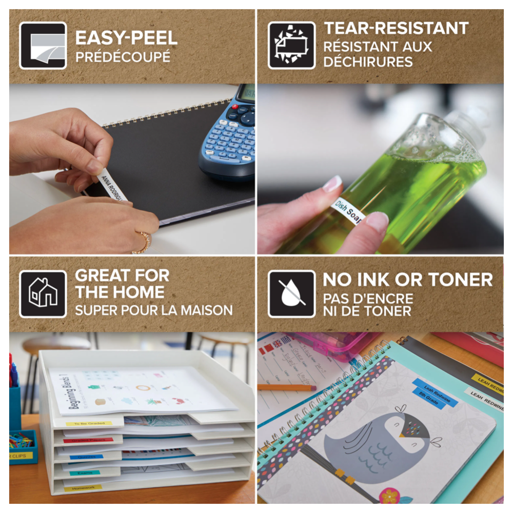 DYMO 12mm x 4m LetraTag Plastic Tape - Clear