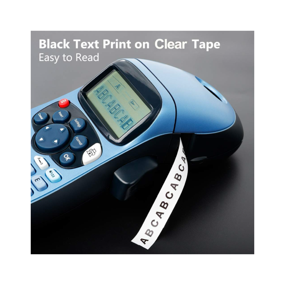 DYMO 12mm x 4m LetraTag Plastic Tape - Clear