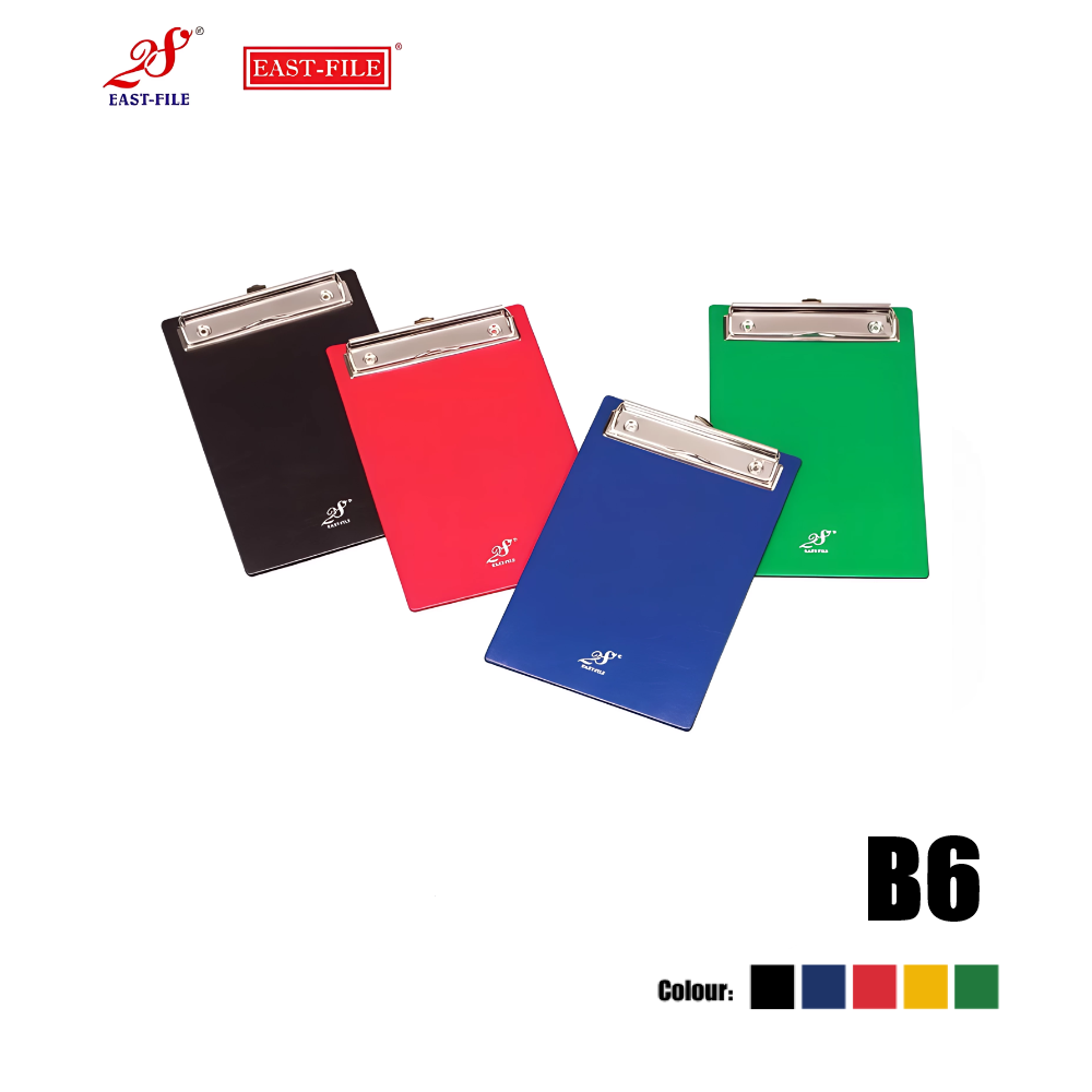 East-File B6340 B6 PVC Single Wire Clip Board