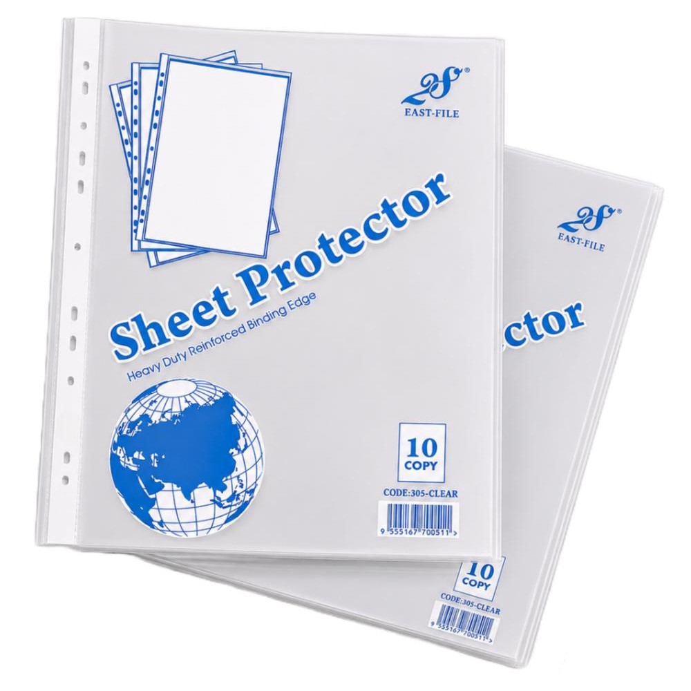 East-File 305C Sheet Protectors, Thick (10's/pack) - A4
