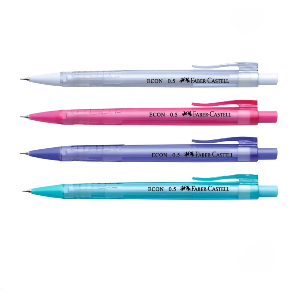 Faber-Castell 134205 ECON Mechanical Pencil 0.5mm (Free 1 tube Faber-Castell Pencil Lead)