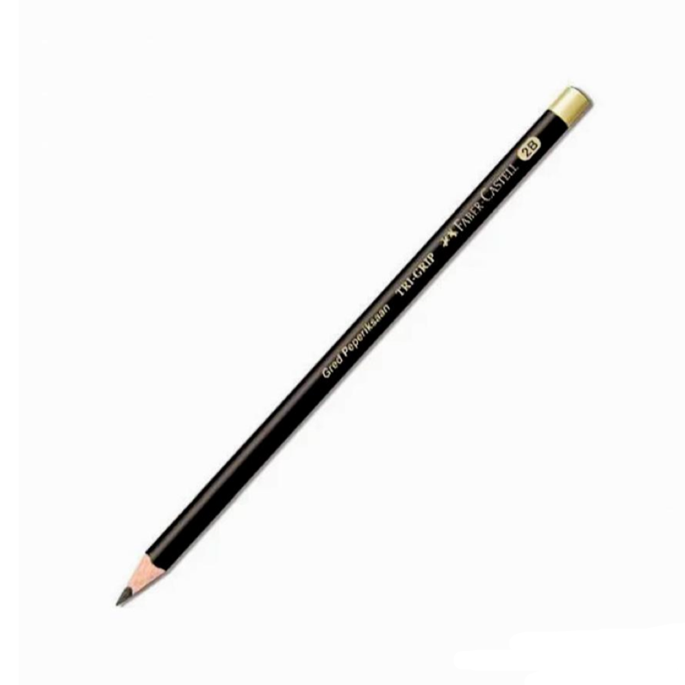 Faber-Castell 311802 Tri-Grip 2B Gold Pencil (12PCS/BOX)