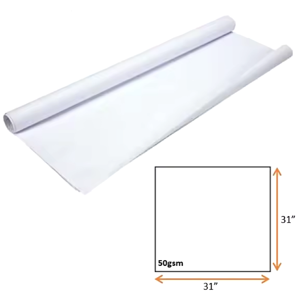 White Mahjong Paper 31" x 31" 50gsm