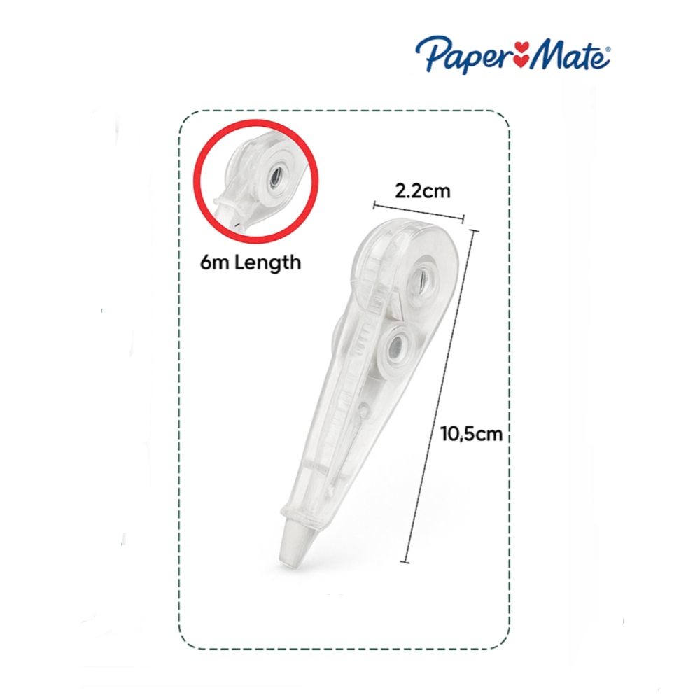 Paper Mate Liquid Paper Dryline Ultra Correction Tape Refill 5mm x 6m 2's