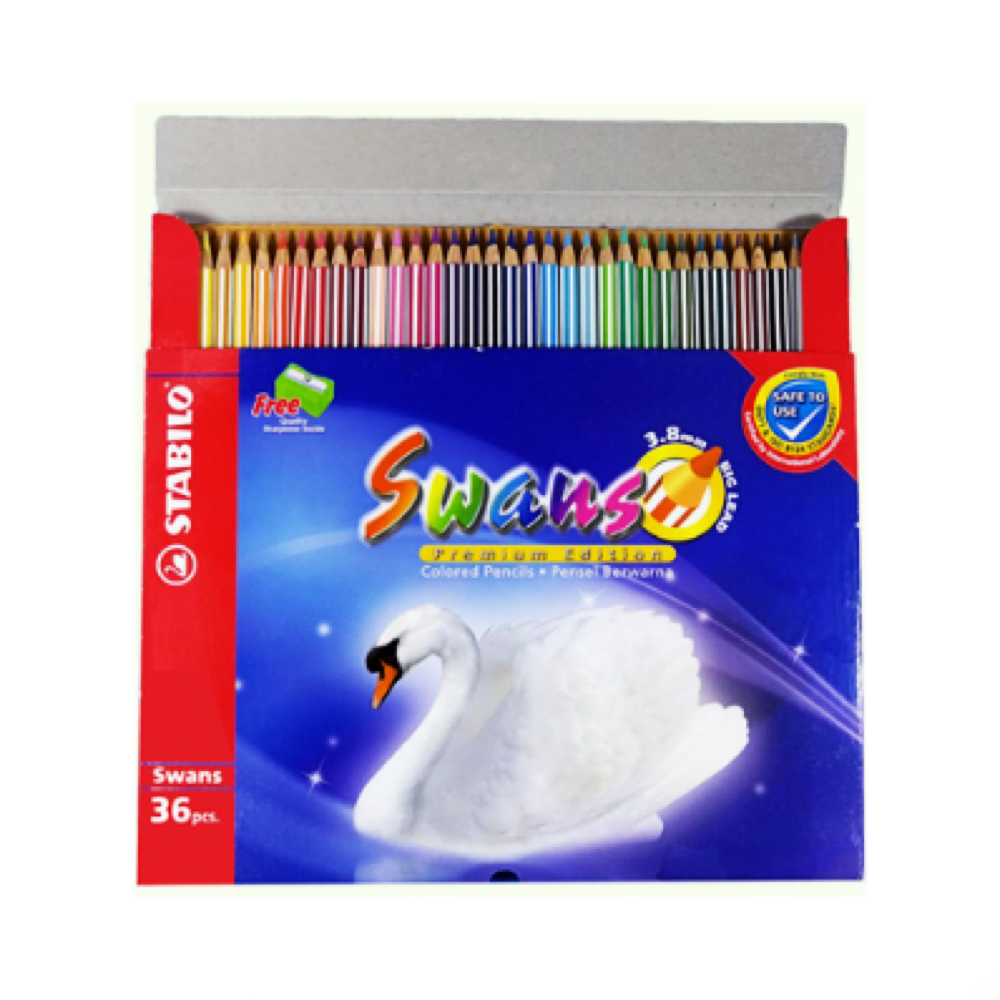 Stabilo Swans Premium Edition 1868B Colour Pencils - 36 Long