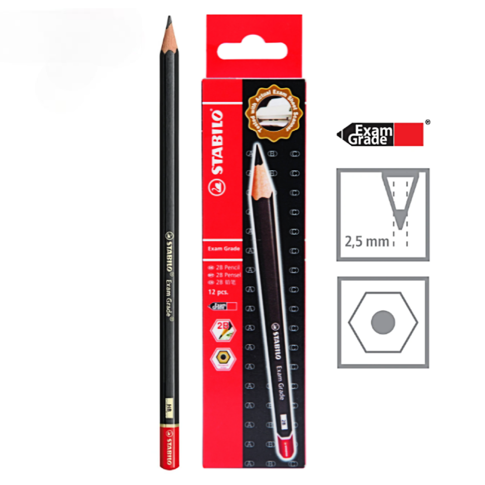 Stabilo 288/12 Exam Grade 2B Pencil (12PCS/BOX)